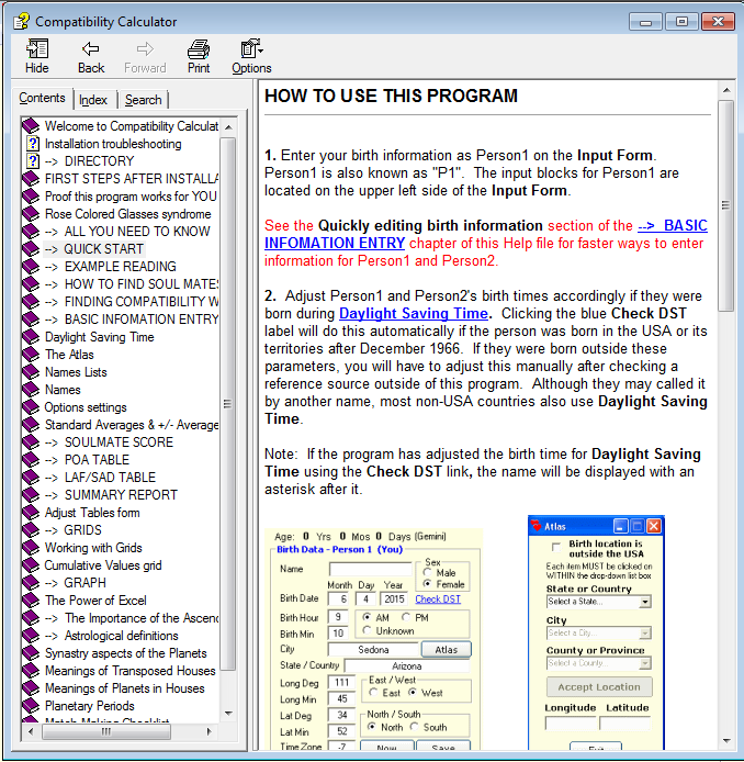 Help file